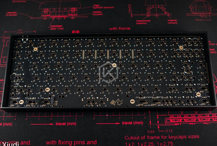 XD84 Plastic Case Black White Case For 75% Custom Keyboard - Image 7